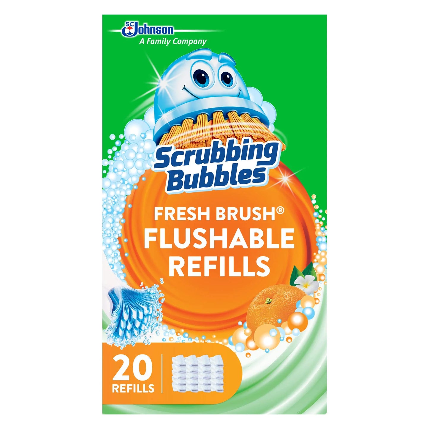 Scrubbing Bubbles Fresh Brush Flushable Refills – 20 Count