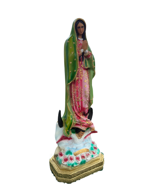 Virgen de Guadalupe Decorada a Mano