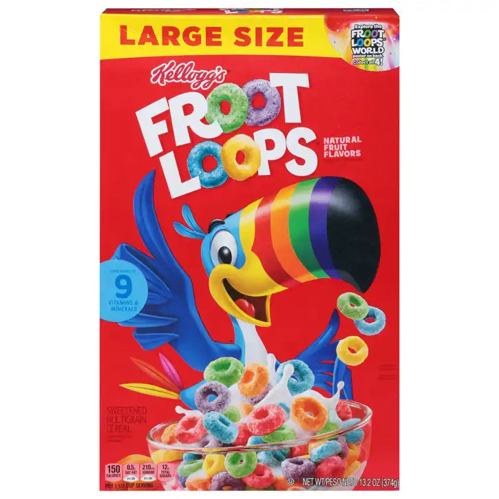 Kellogg’s Froot Loops – Large Size (374 g)