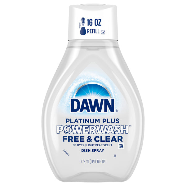 Dawn Platinum Plus Powerwash Dish Spray Refill - Free & Clear - 16 oz
