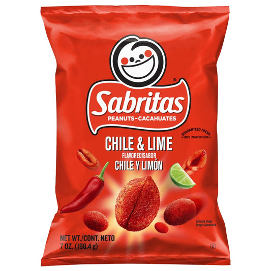 Sabritas Peanuts Chile & Lime – 7 oz (198.4 g)