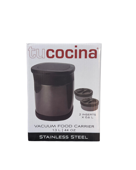 TuCocina® Stainless Steel Vacuum Food Carrier – 1.3L | 44oz