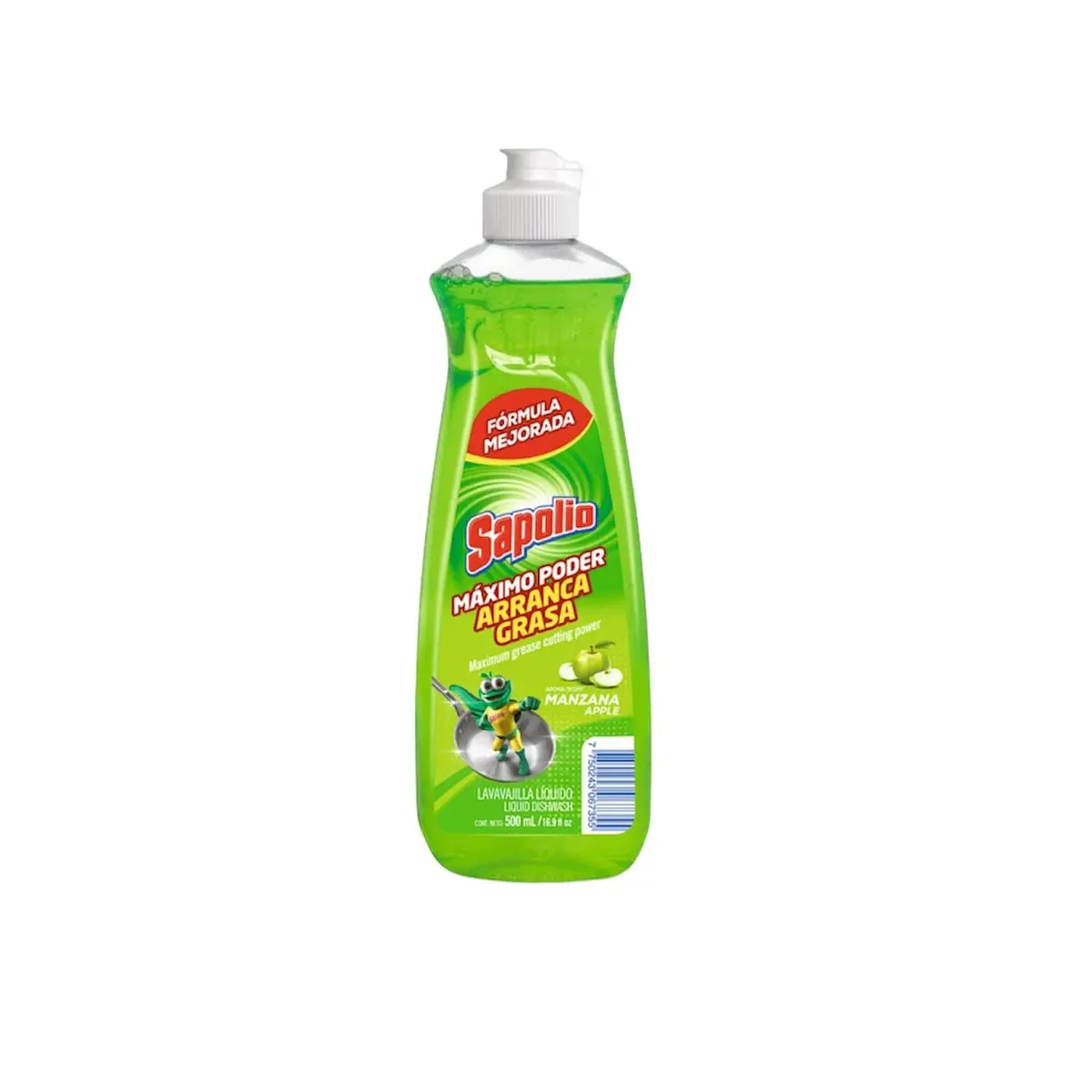 Sapolio Dishwashing Liquid – Apple Scent – ​​500 mL