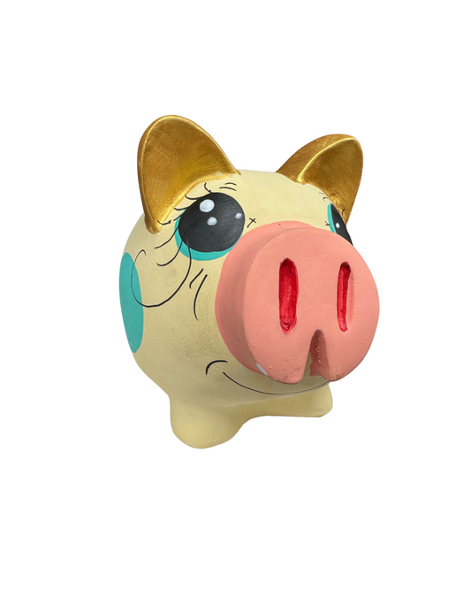 Hand-Painted Piggy Bank