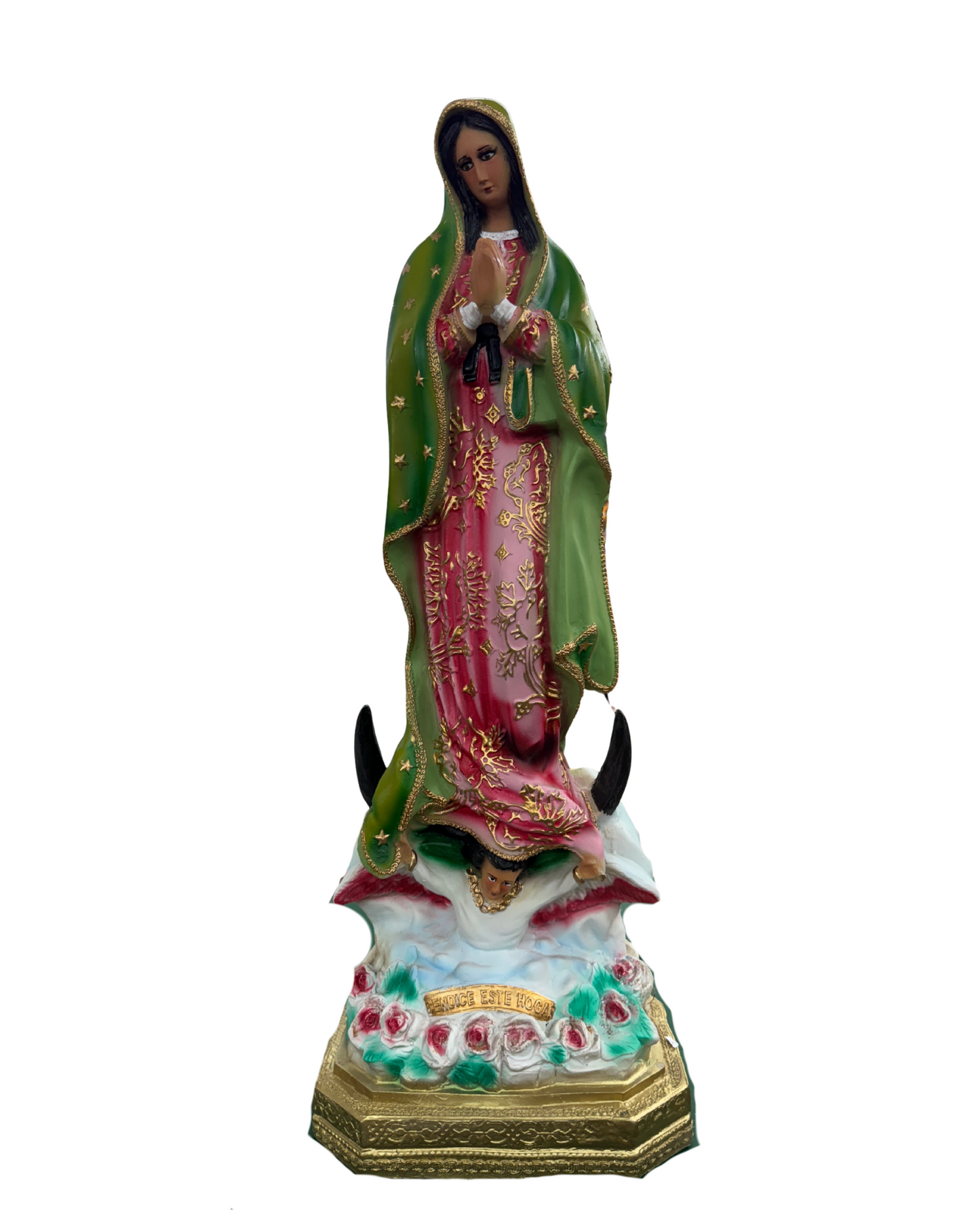 Hand Decorated Virgin of Guadalupe