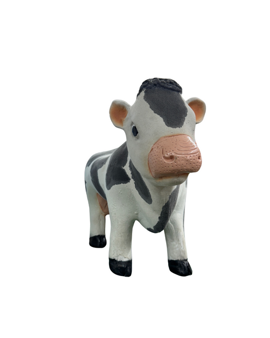 Decorative Piggy Bank “Saving Cow” – Hand-Painted Artisanal Ceramic