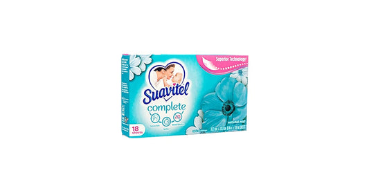 Suavitel Complete Dryer Sheets – Waterfall Mist (18 Sheets)