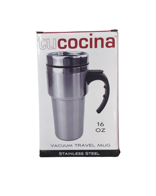 TuCocina® - Taza de Viaje al Vacío de Acero Inoxidable (16 oz)