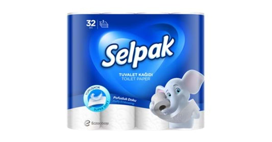 Selpak 3-Ply Toilet Paper – Pack of 32 Rolls
