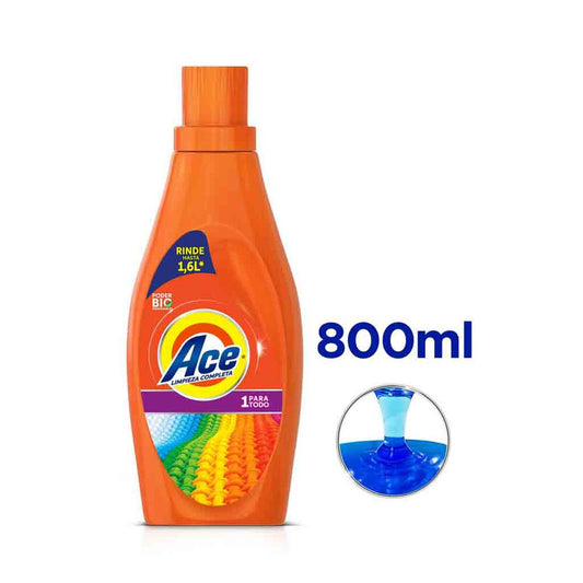 Ace Detergente Líquido – 800 ml (1 Para Todo)