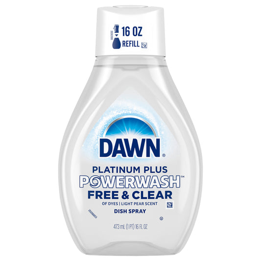 Dawn Platinum Plus Powerwash Dish Spray Refill - Free &amp; Clear - 16 oz