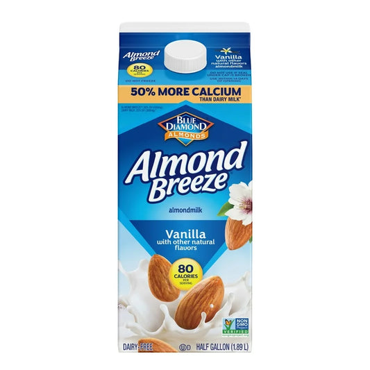 Almond Breeze Almondmilk Vainilla – ½ Galón (64 fl oz)
