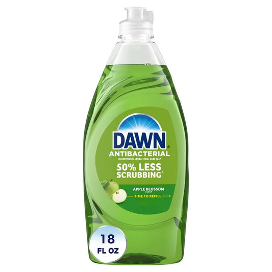 Dawn Antibacterial Apple Blossom – Jabón Líquido para Platos (532 ml / 18 fl oz)