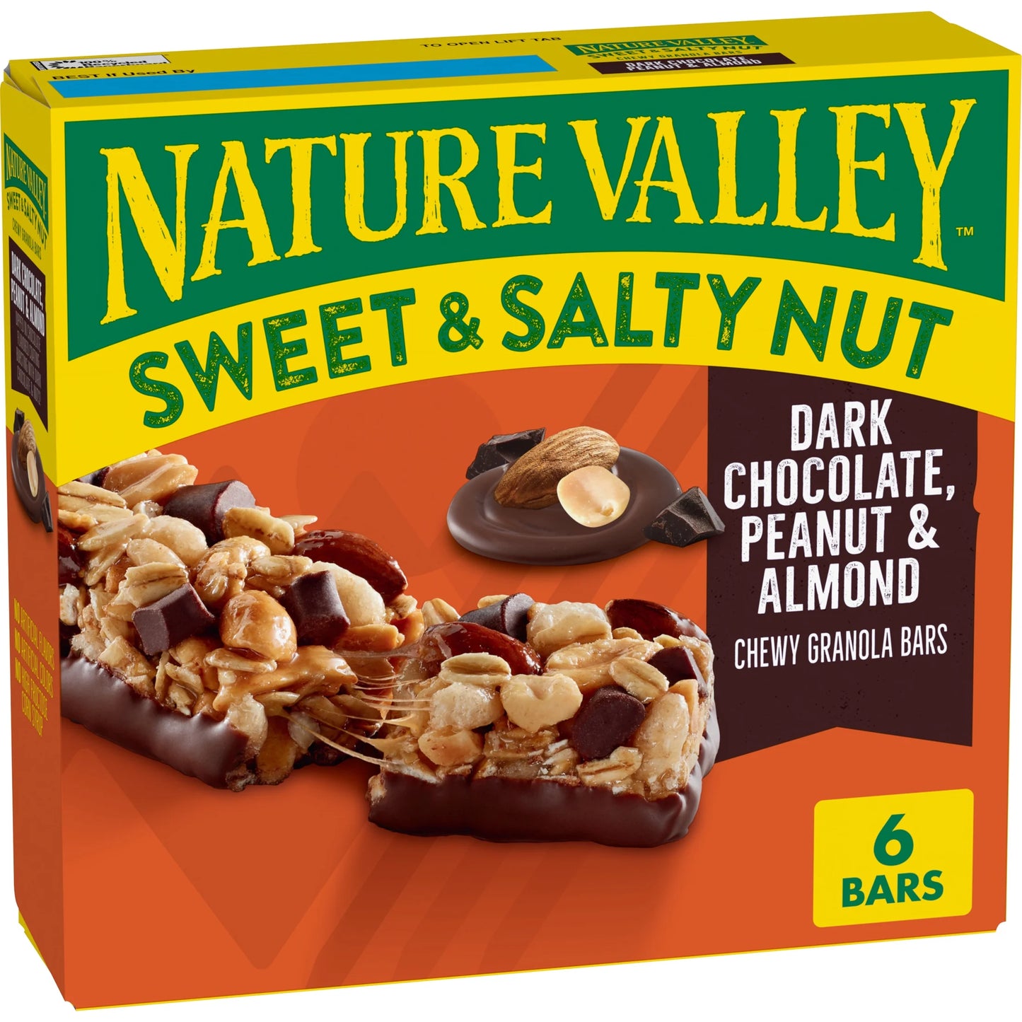 Nature Valley Sweet &amp; Salty Nut Bars – Dark Chocolate, Peanut &amp; Almond – 6 Pack