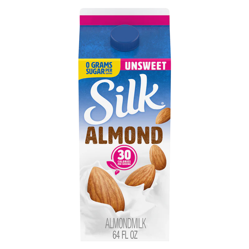 Silk Almondmilk Sin Azúcar – 64 fl oz (½ galón)