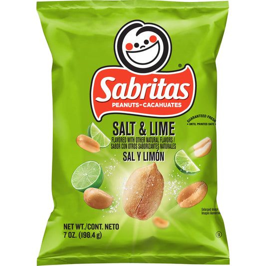 Sabritas Peanuts – Salt & Lime (7 oz / 198.4 g)