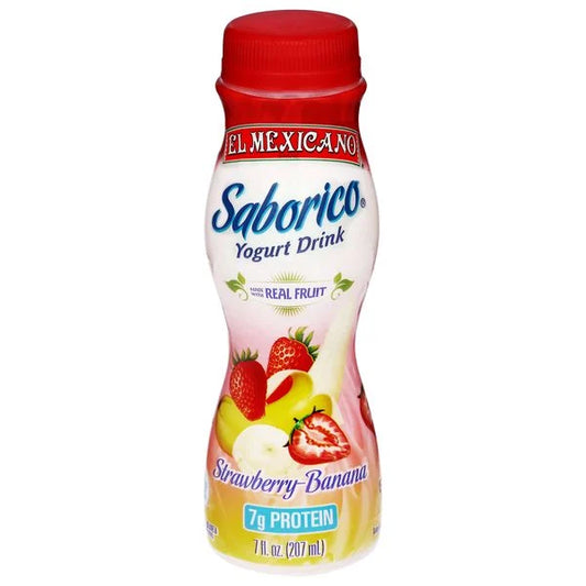 El Mexicano Saborico Bebida de Yogurt Fresa-Plátano – 7 fl oz
