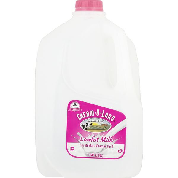Leche "Cream-O-Land" (1% Baja en Grasa, 1 galón)