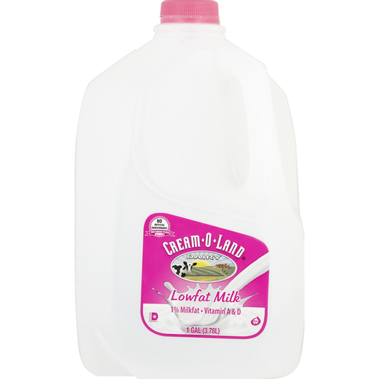 Leche "Cream-O-Land" (1% Baja en Grasa, 1 galón)