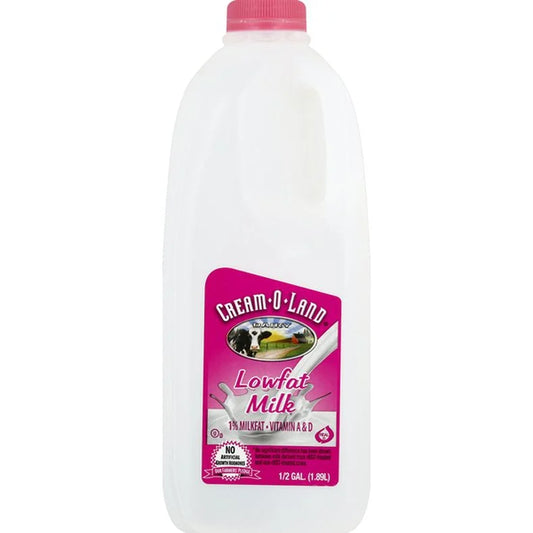 Leche "Cream-O-Land" (1% Baja en Grasa, ½ galón)